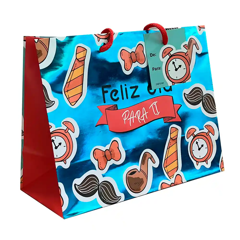 Nico Bolsa De Regalo Premium Para Papá Pequeña Horizontal