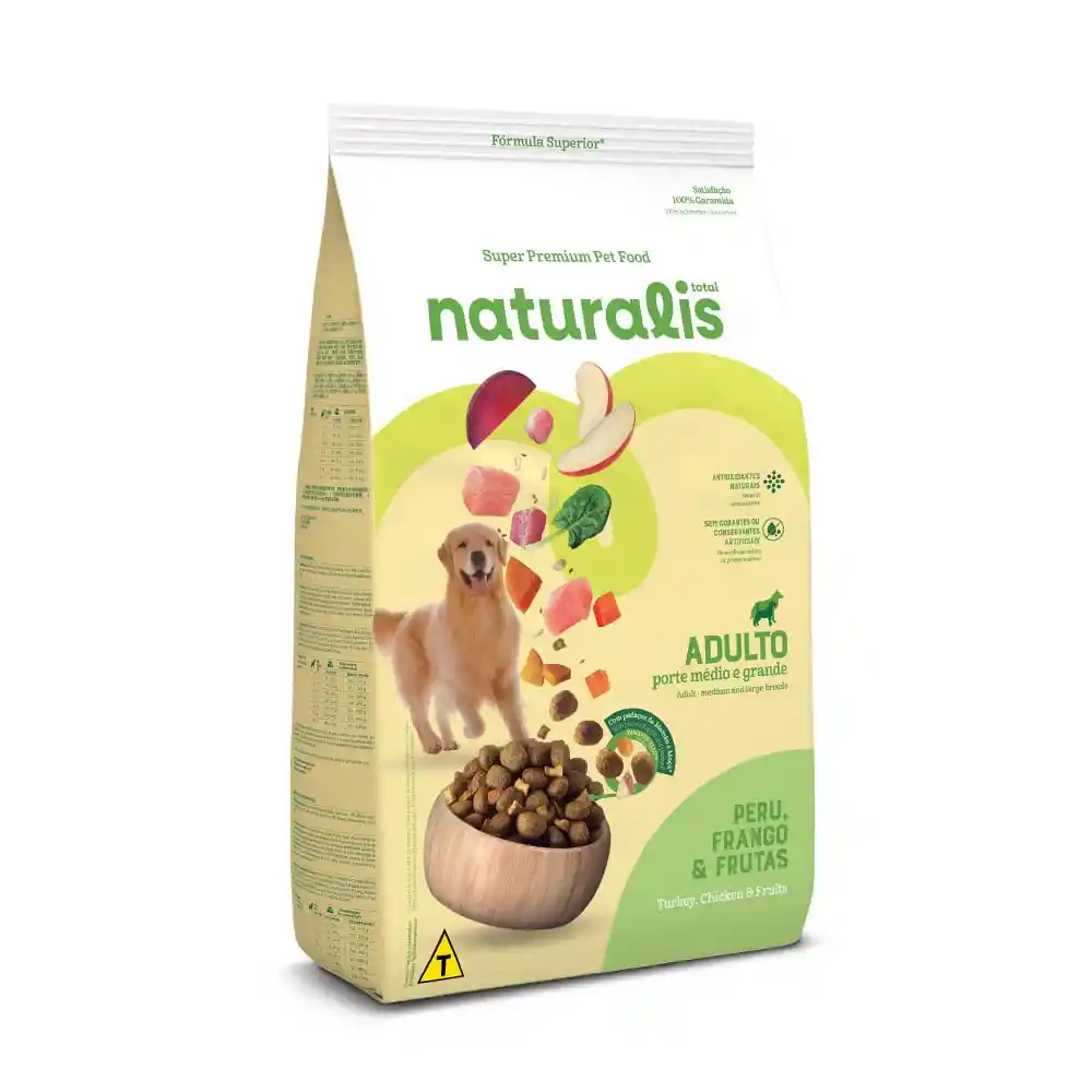 Naturalis Dog Adult Chicken. Turkey & Fruits 12 Kg