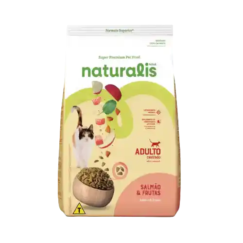 Naturalis Gatos Castrados Salmão E Frutas 1.5 Kg