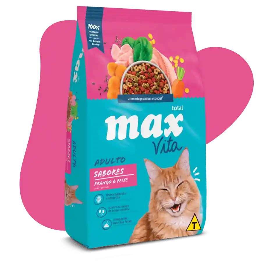 Max Vita Gato Adulto Sabores Frango & Peixe 1 Kg