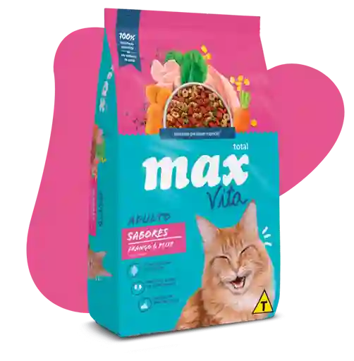 Max Vita Gato Adulto Sabores Frango & Peixe 3 Kg