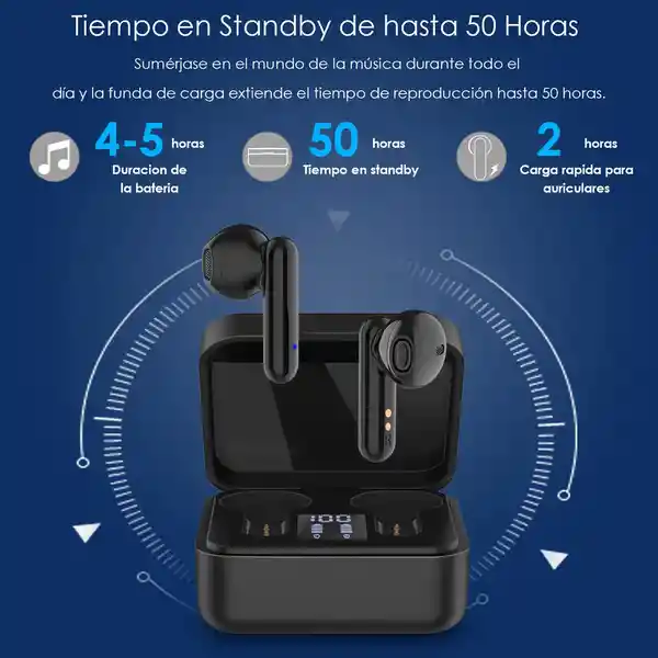 Audífonos Earbuds Bluetooth Manos Libres Blancos Aut120