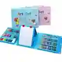 Set Kit Colores Juego Arte/dibujo Creativo Infantil -208 Pcs Azul