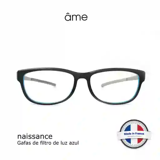 Ame Naissance 81112 Talle 54 17 140 Marco Negro/azul Lente De Filtro De Luz Azul