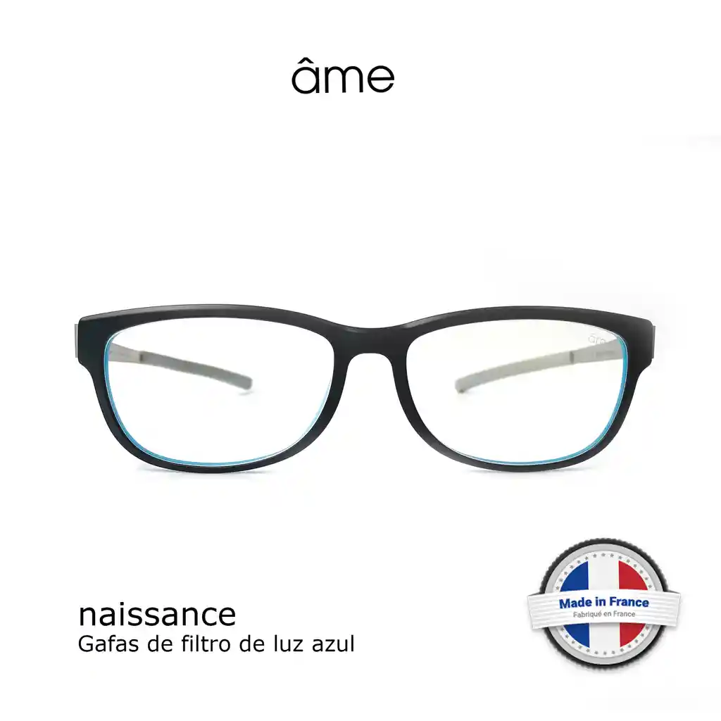 Ame Naissance 81112 Talle 54 17 140 Marco Negro/azul Lente De Filtro De Luz Azul