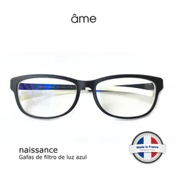 Ame Naissance 8112 Bk - Talle 54 17 140 Marco Negro Lente De Filtro De Luz Azul