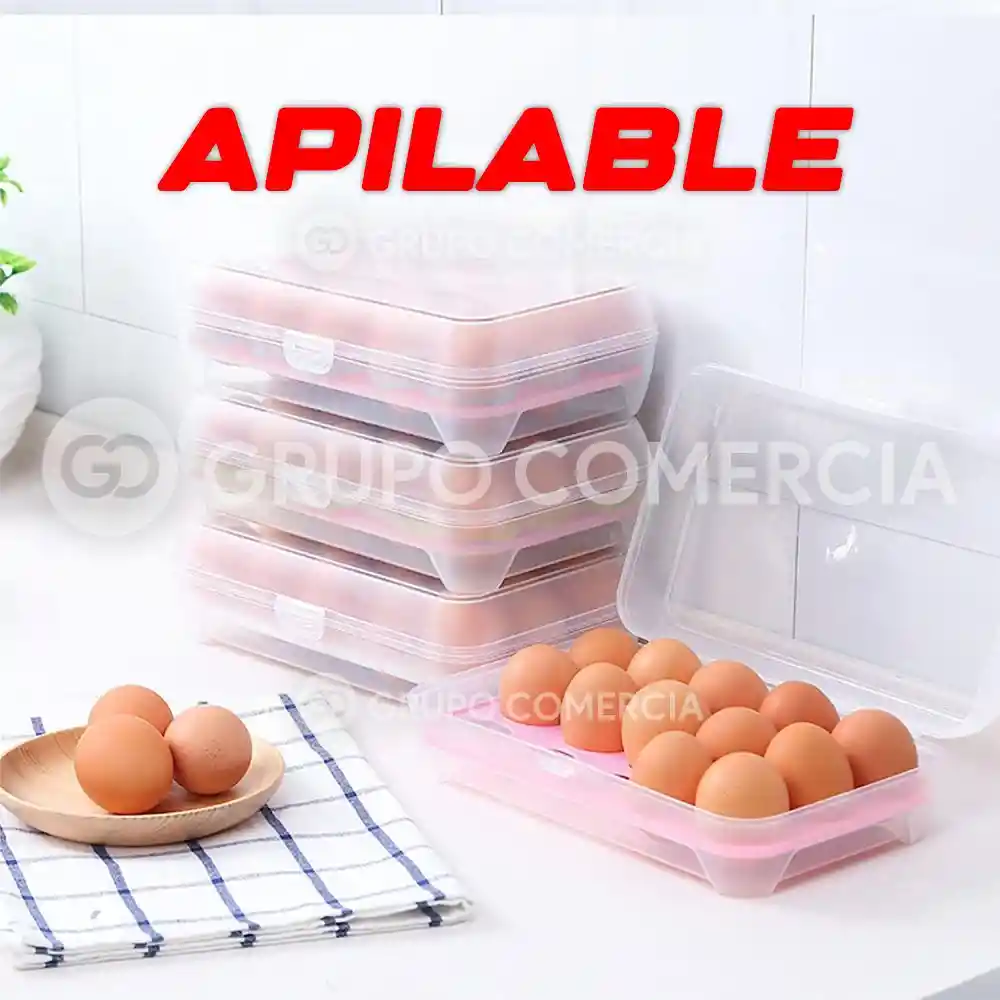 Organizador De Huevos Apilable Para Cocina