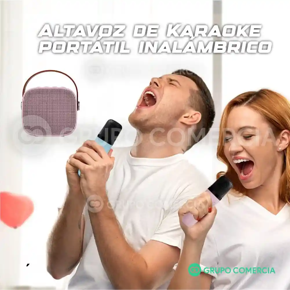 Parlante Karaoke Con Microfono Inlambrico Voz Mágica Kids