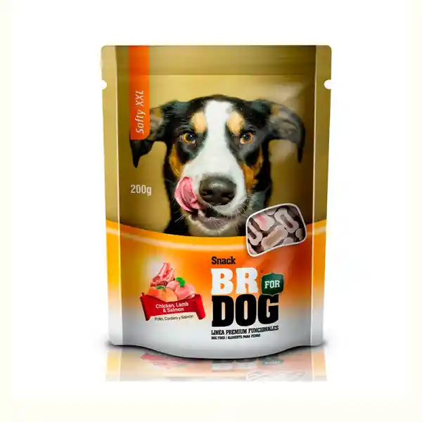 Snack Para Perro Br Softy Xxl Chicken Lamb And Salmon - 200 Gr