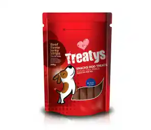 Snack Para Perro Treatys Beef Jerky Strips (tiras De Carne) 200 G