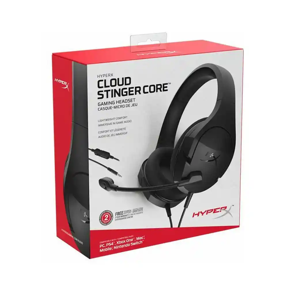 Diadema Gamer Hyperx Cloud Stinger Core Negra Pc Ps4 Xbox