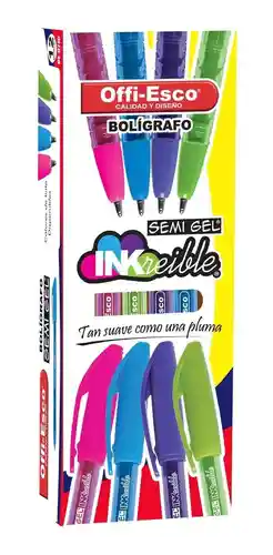 Esfero Offi-esco 077f Tapa Color Fucsia Caja X12 Und