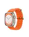 Correa Manilla Silicona Ocean Apple Watch 42mm - 44mm - 45mm - 49mm /smartwatch *naranja*