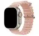 Correa Manilla Silicona Ocean Apple Watch 42mm - 44mm - 45mm - 49mm /smartwatch *rosa*