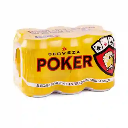 Cerveza Poker Lata Six Pack