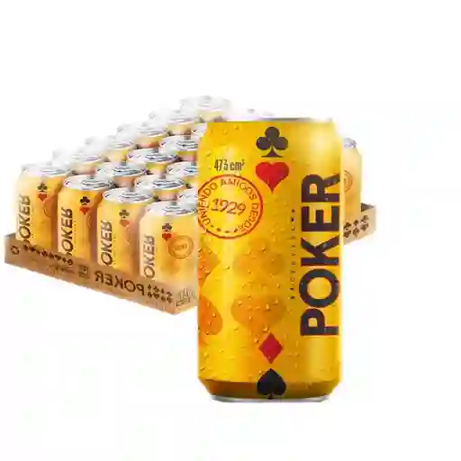 Paca Cerveza Poker Lata