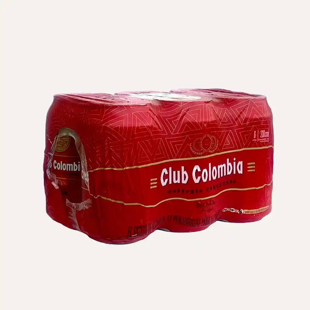 Cerveza Club Colombia Roja Lata Six Pack