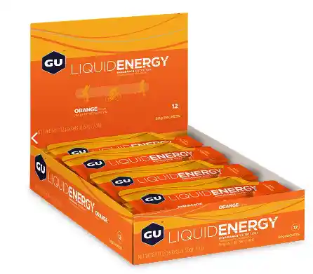 Caja X 12 Unidades Gel Líquido Naranja Con Cafeína