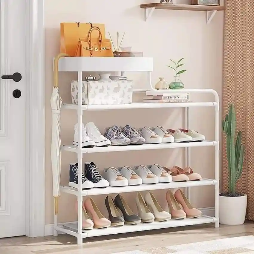 Organizador De Zapatos E Interiores Moderno Elegante De Color Blanco