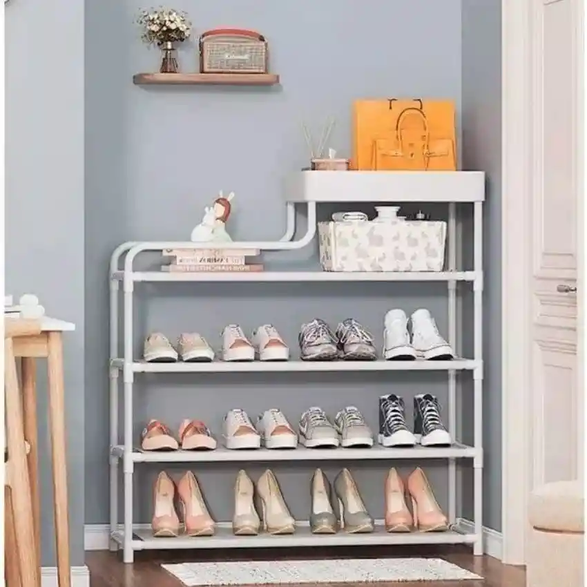 Organizador De Zapatos E Interiores Moderno Elegante De Color Blanco