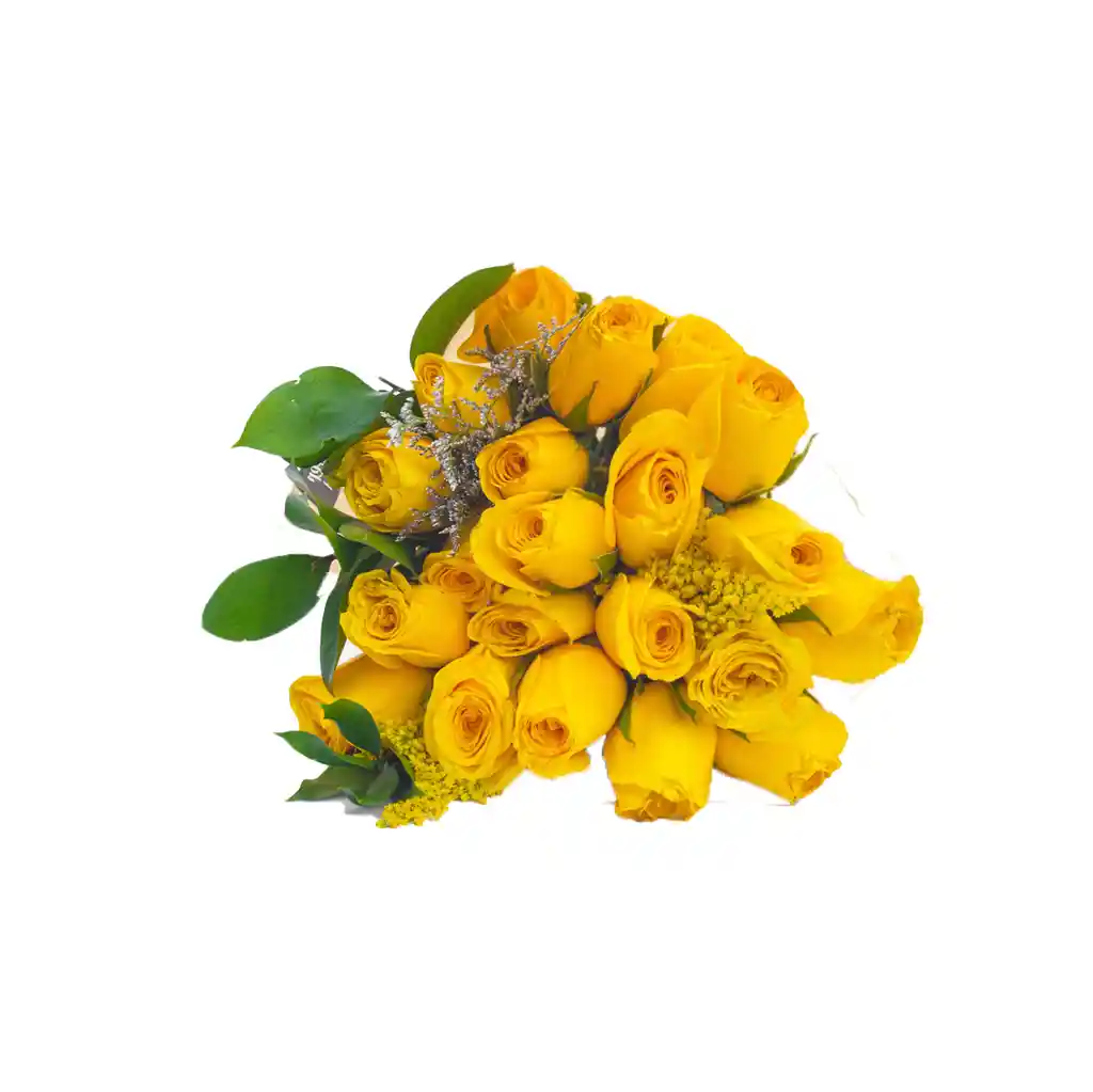 Arreglo Floral, 24 Rosas Amarillas