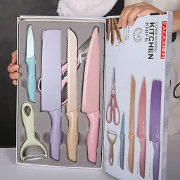 Set De Cuchillos Para Cocina Premium X 6