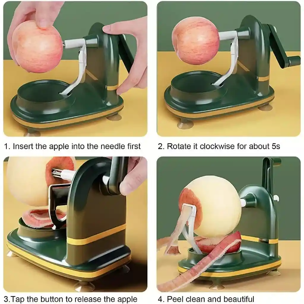 Pelador De Frutas Manual Manivela Para Hogar