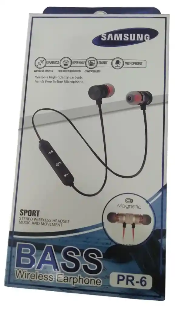 Auriculares Inalámbricos Bluetooth Magnéticos Pr-6