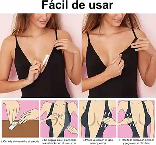Cinta Mágica Para Vestidos Sostén Faldas Blusas