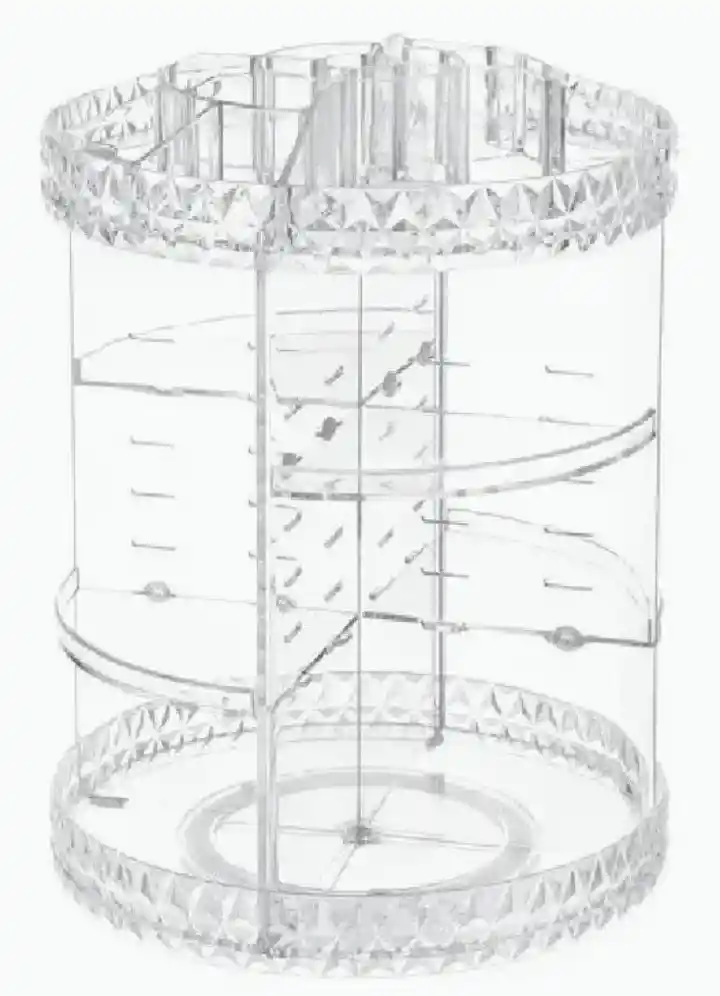 Organizador De Maquillaje Y Cosmeticos En Acrilico Rota 360°