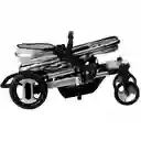 Coche Tipo Moises Paseador Fino Silla Carro Porta Bebe + Toldillo Gris