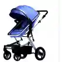 Coche Tipo Moises Fino Paseador De Lujo + Toldillo Azul