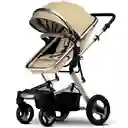 Coche Tipo Moises Fino Paseador De Lujo + Toldillo Beige