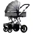 Coche Tipo Moises Fino Paseador De Lujo + Toldillo Gris