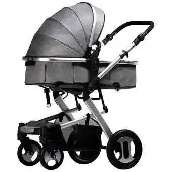 Coche Tipo Moises Fino Paseador De Lujo + Toldillo Gris