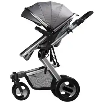 Coche Tipo Moises Fino Paseador De Lujo + Toldillo Gris