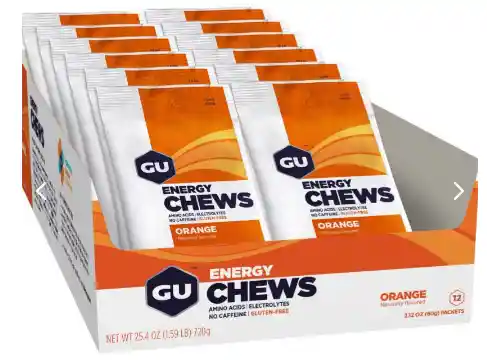 Caja X 12 Unidades Gomas Naranja Sin Cafeína