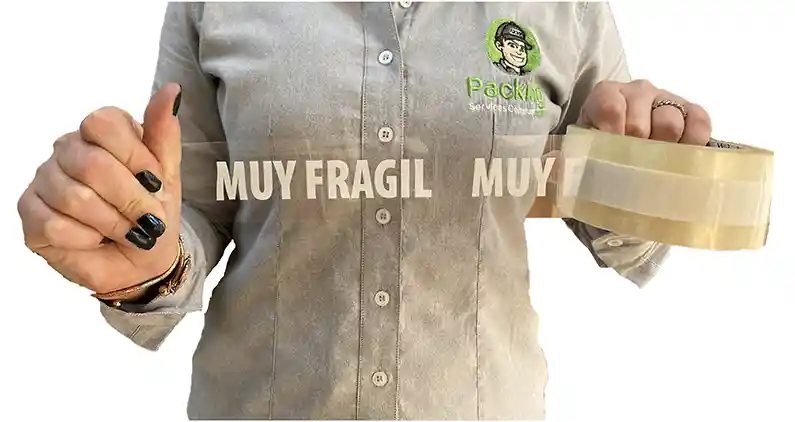 Cinta Con Impresión En Blanco - Muy Frágil X48 Unidades