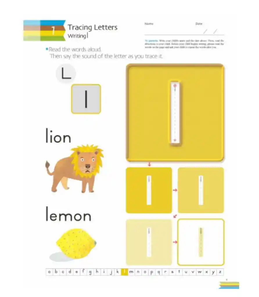 Libro Kumon Letras Minúsculas Escritura En Ingles Para Niños