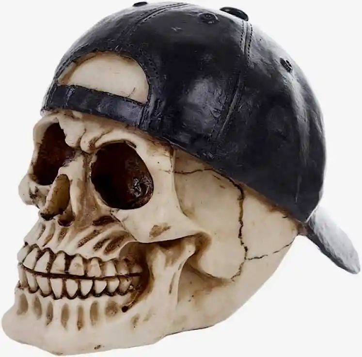 Figura Decorativa Cráneo Con Gorra /día Del Padre \