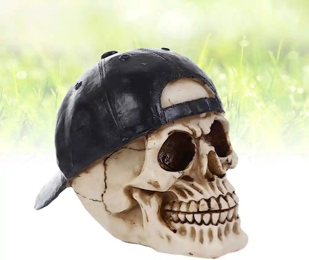 Figura Decorativa Cráneo Con Gorra /día Del Padre \