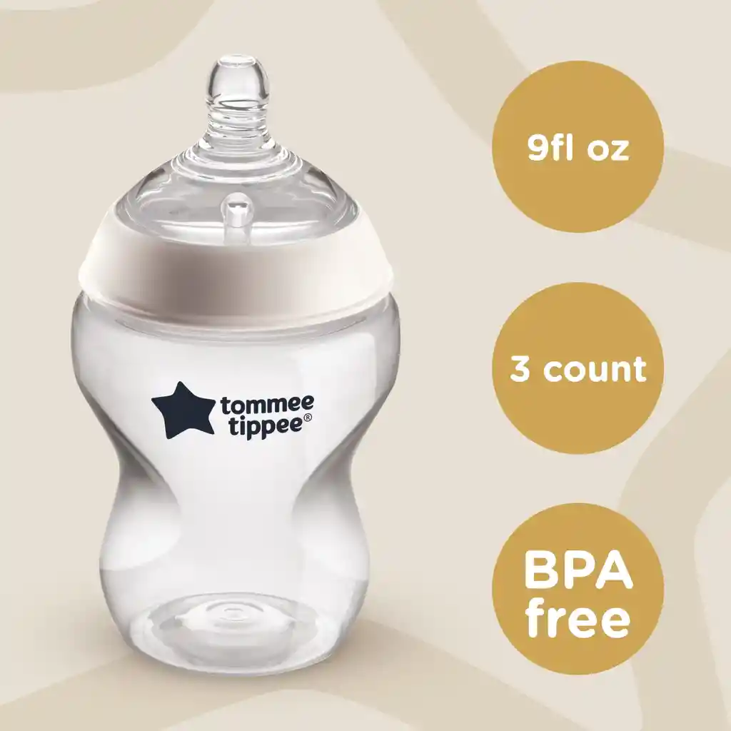 Set 3 Teteros Tommee Tippee 9 Onzas 0 - 6 Meses