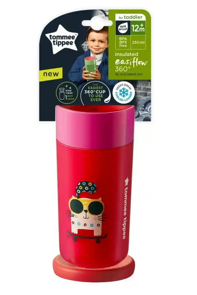 Nuevo Vaso Magico Antiderrame 360 Tommee Tippee Anticolico 8 Oz