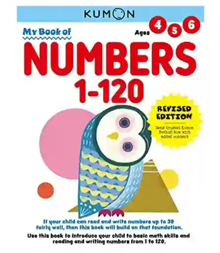 Libro Kumon Números Del 1 - 120 Matemáticas En Ingles Niños