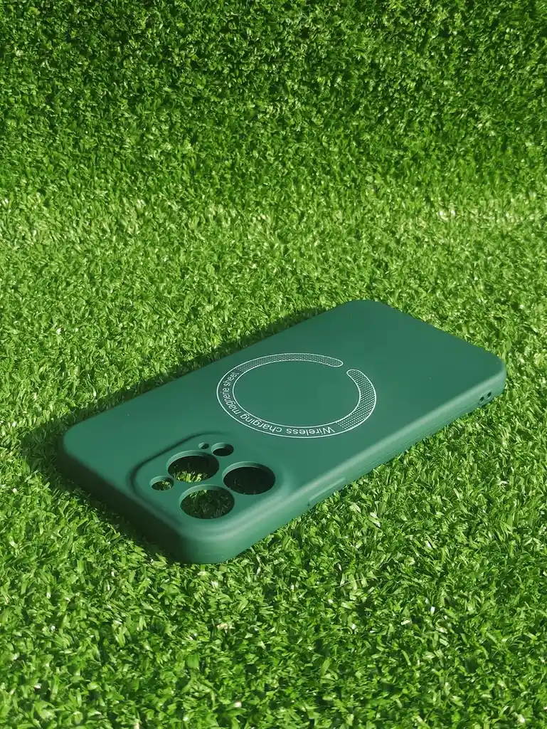 Iphone 13 Pro Max Forro Protector |case Flexible| Magnetico | Verde Esmeralda| Apple | Iphone | Carcasa | Funda | Anti Humedad | Full Proteccion