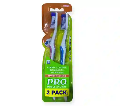 Cepillo Dental Pro Mediano X 2 Unds