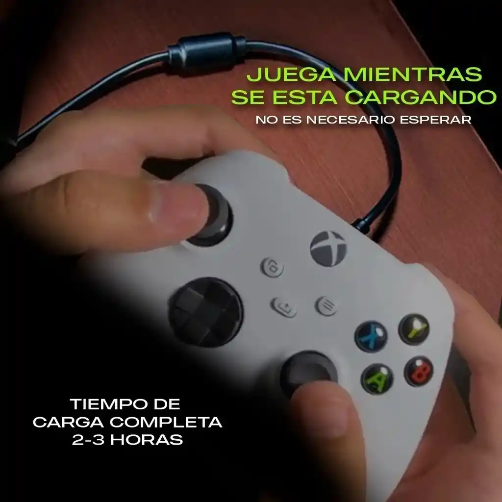 Carga Y Juega Compatible Xbox Series S X Recargable Raktors