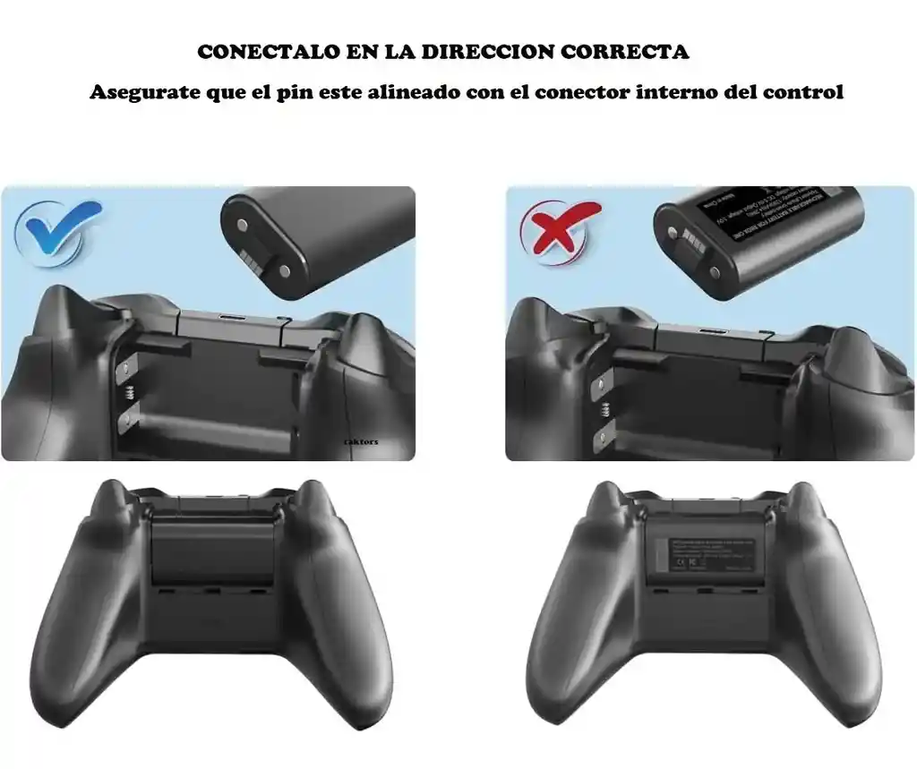 Carga Y Juega Compatible Xbox Series S X Recargable Raktors