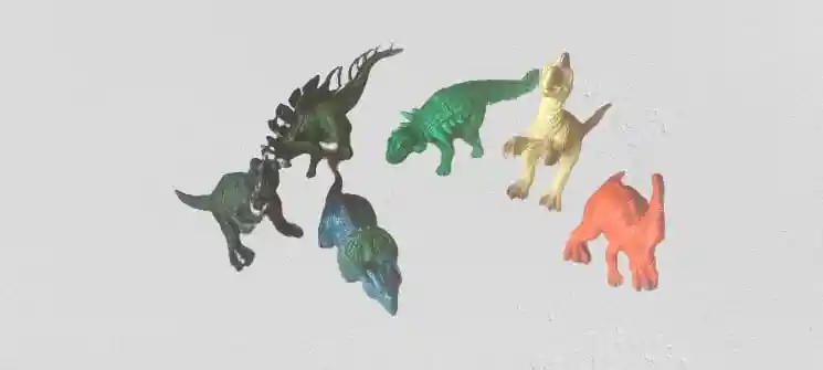 Set De Dinosaurios En Pvc X 6 Unidades.