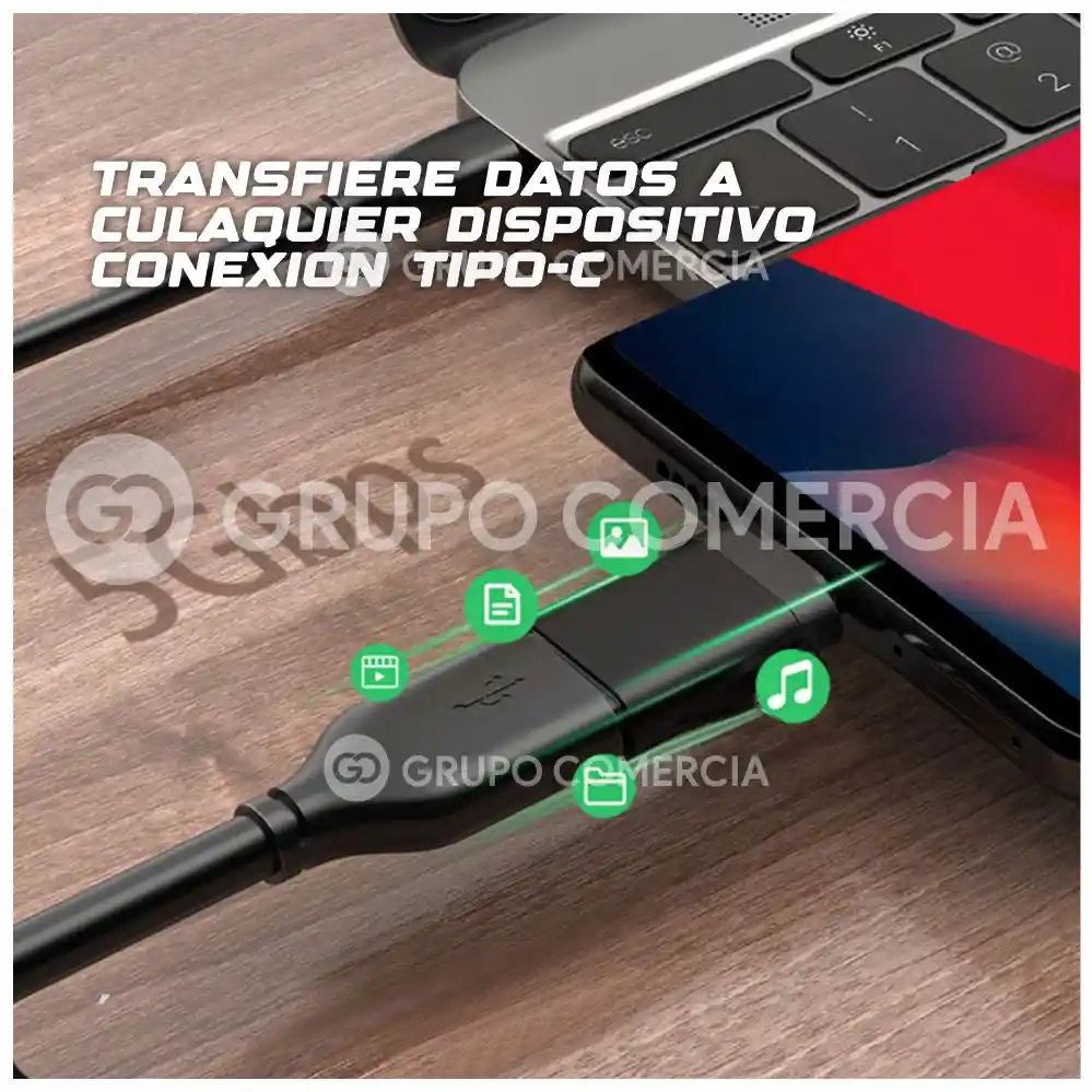 Convertidor Otg Tipo C A Usb Velocidad 3.0 Metálico